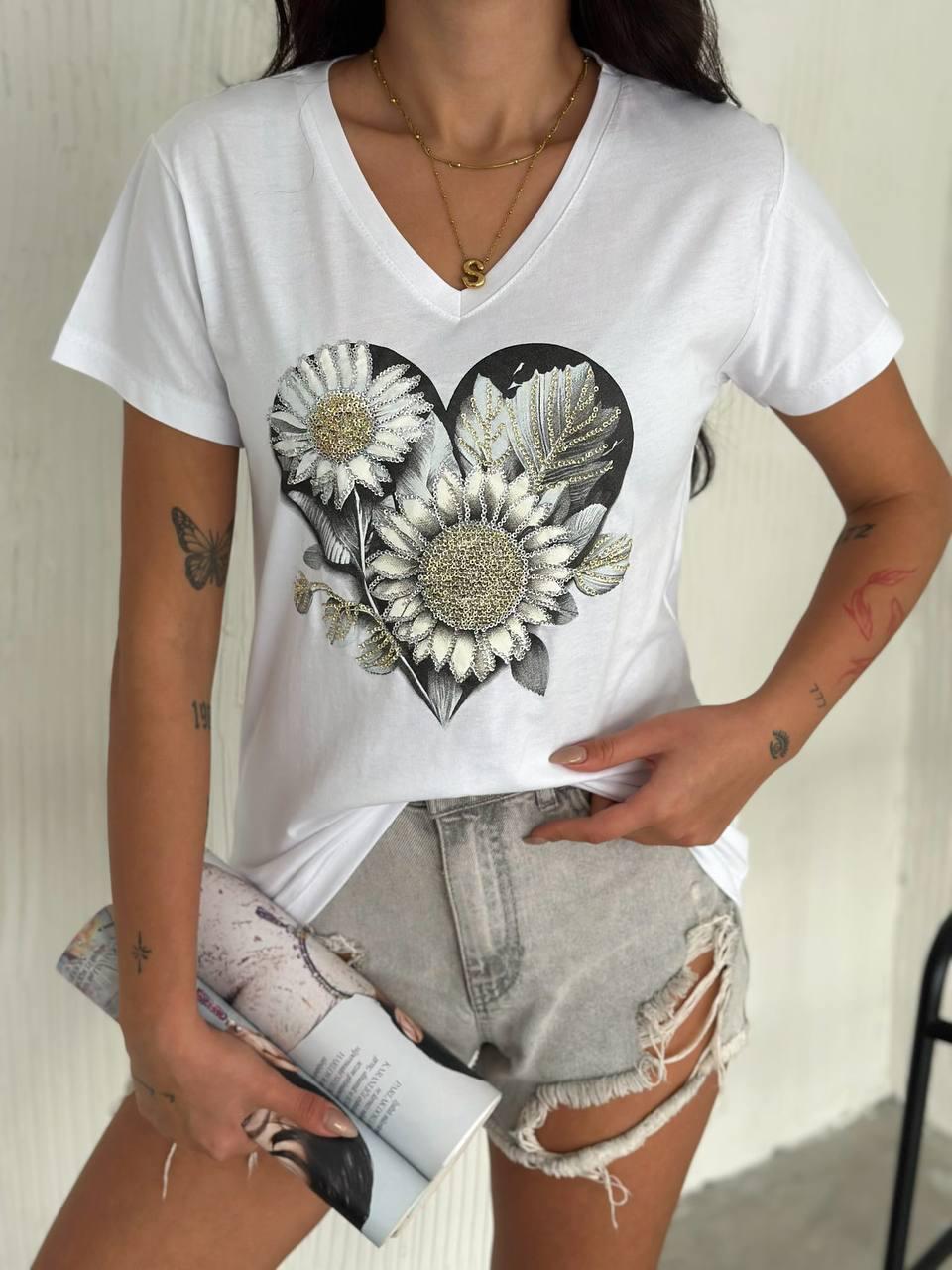 Flower design shirt